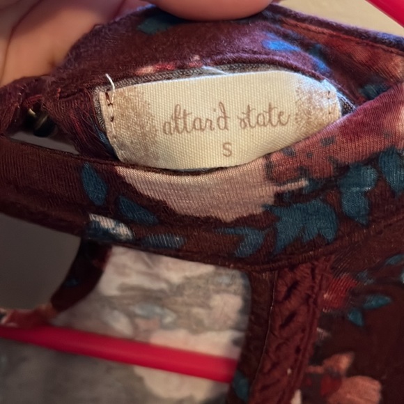 Deep V Floral Wrap Shirt - Picture 2 of 3